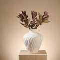 Modern Nordic Bow Knot Ceramic Vase Set – Decorative Flower Vase for Home Décor, Living Room, Dining Table & Office Decoration
